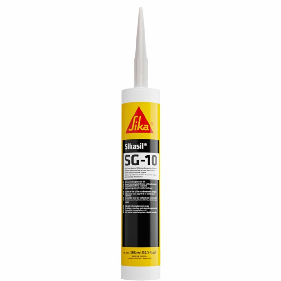 Adhesives & Sealants SIKA | Sikasil Sg-10 Silicone Sealant, 295 Ml, Black