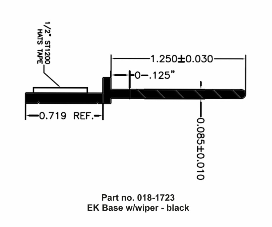 Seals AP Products | Ek Base, 1/4 X 2 X 35