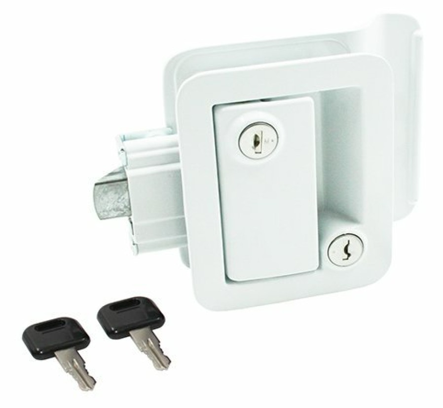 Locks AP Products | Metal Towable Entrance Lock W/Keys, White