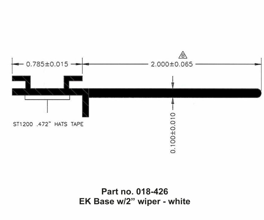 Seals AP Products | Ek Base, W/2 Wiper, 1/2 X 2-3/4 X 35