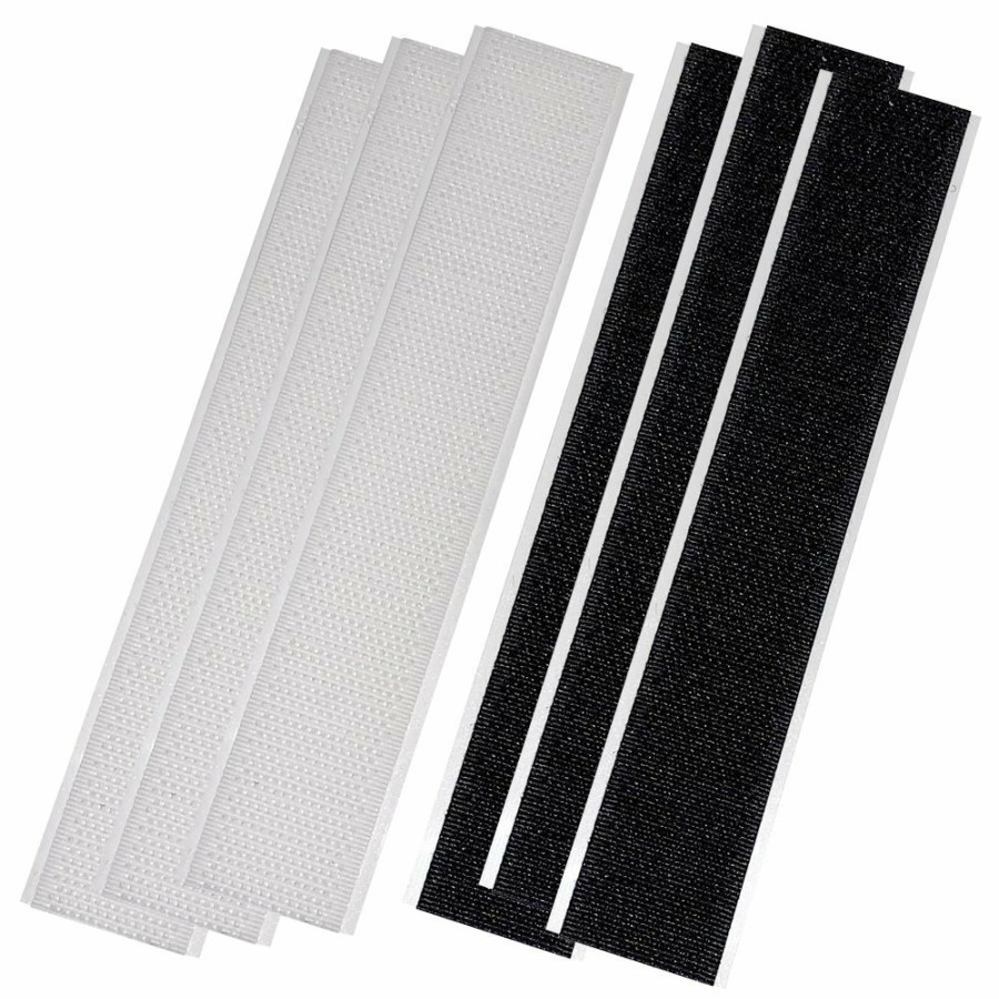 Hook-N-Loop AP Products | Hook & Loop, 6 Strips, 3 White, 3 Black