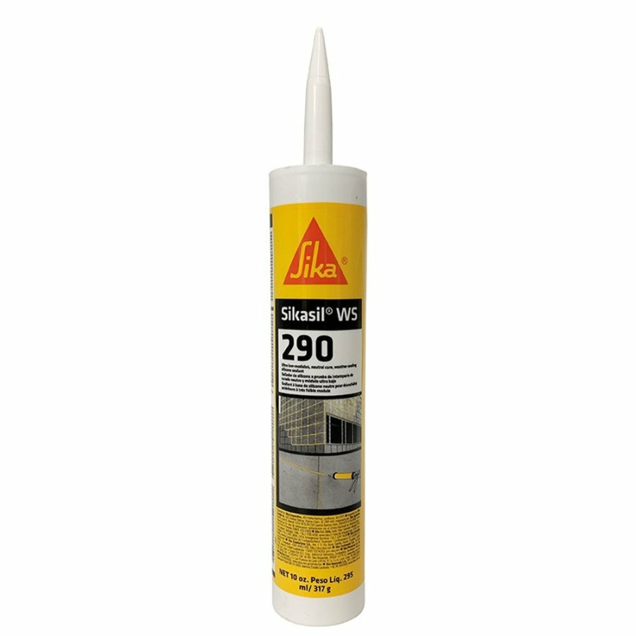 Adhesives & Sealants SIKA | Sikasil Ws-290 Silicone Sealant, 295 Ml, Limestone