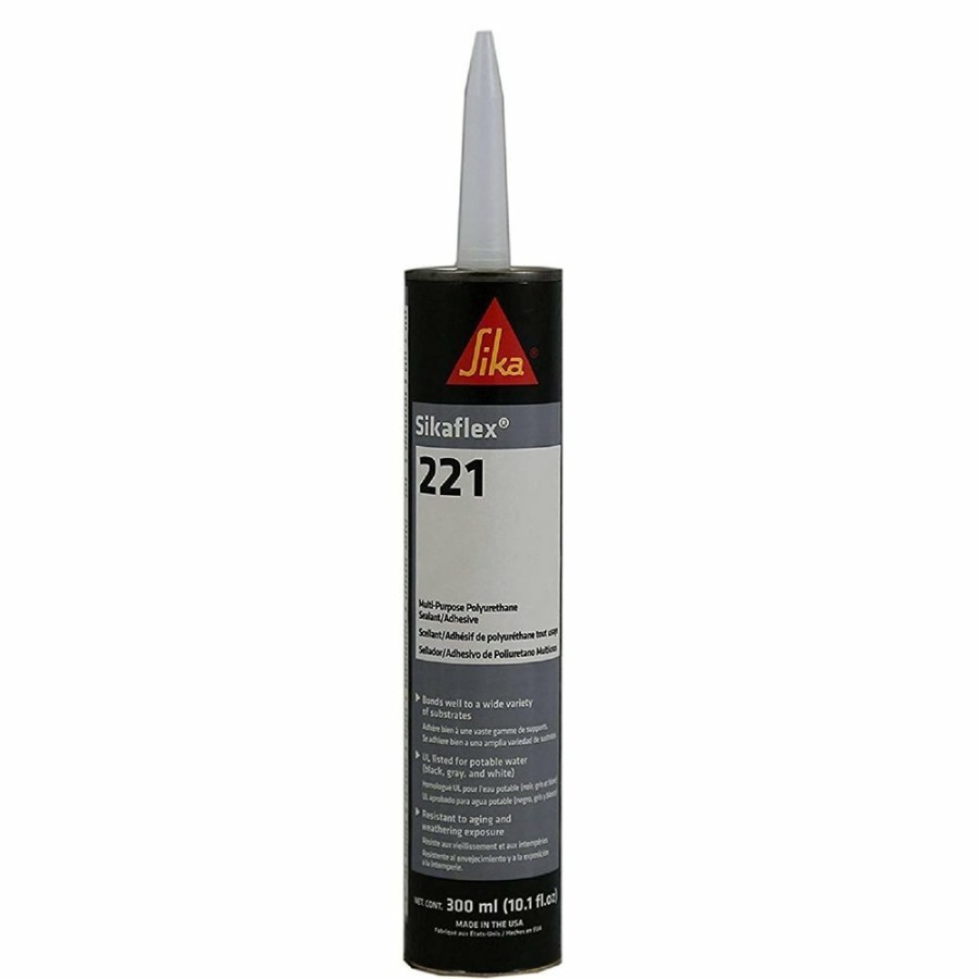 Adhesives & Sealants SIKA | Sikaflex 221 Sealant, 300 Ml, Aluminum Gray