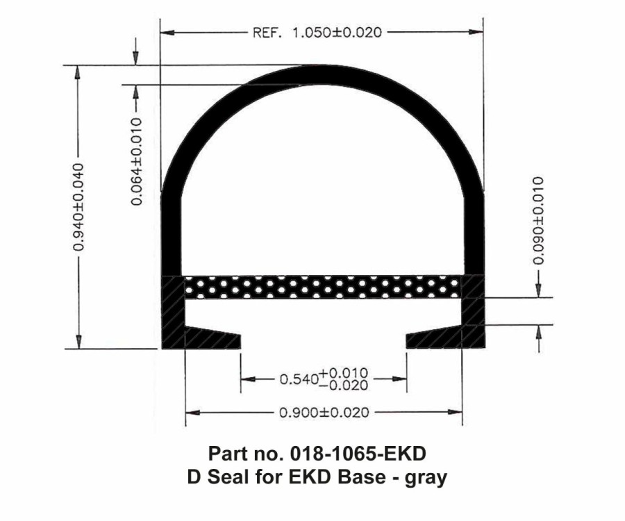 Seals AP Products | D Seal For Ekd Base, 1 X 15/16 X 35