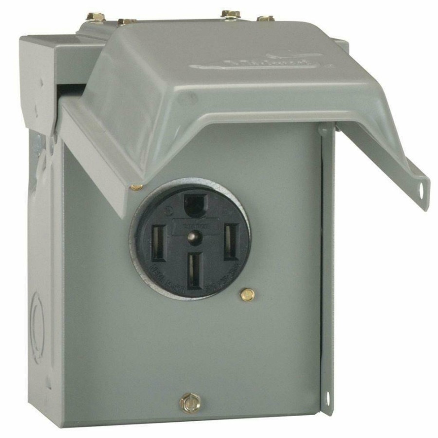 Electrical Parallax | 50Amp Outdoor Rv Power Outlet