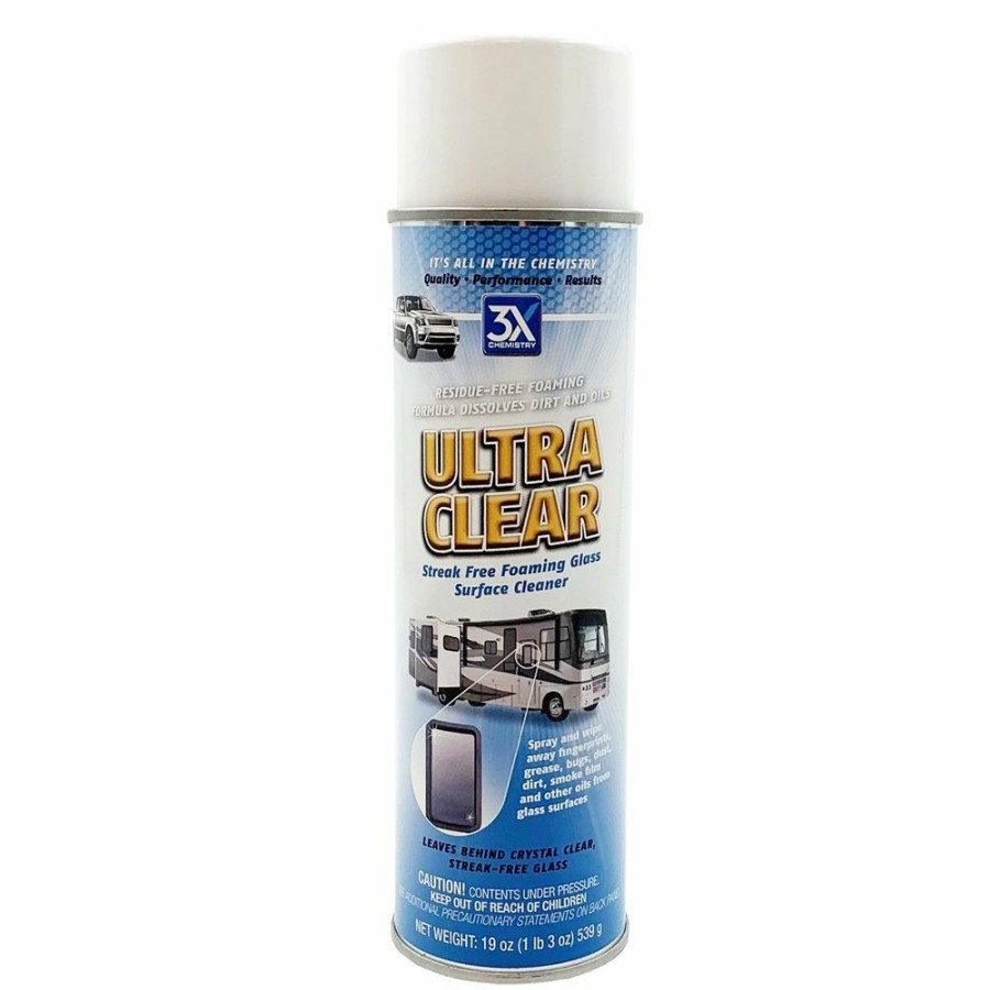 Cleaners 3X | Ultra Clear Streak Free Glass Cleaner, 19 Oz.