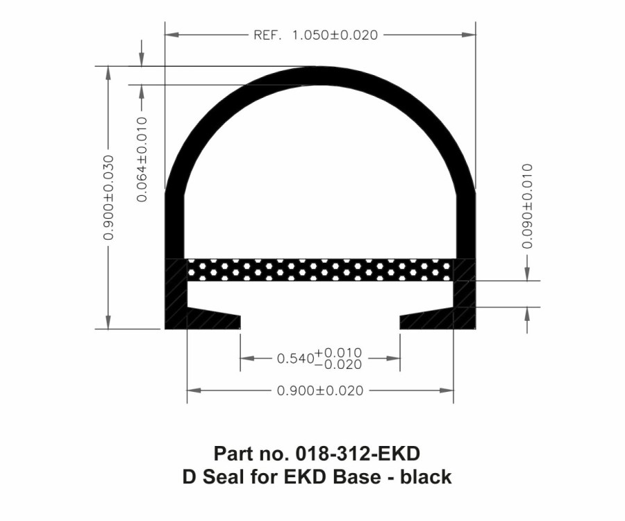 Seals AP Products | D Seal For Ekd Base, 1 X 15/16 X 35